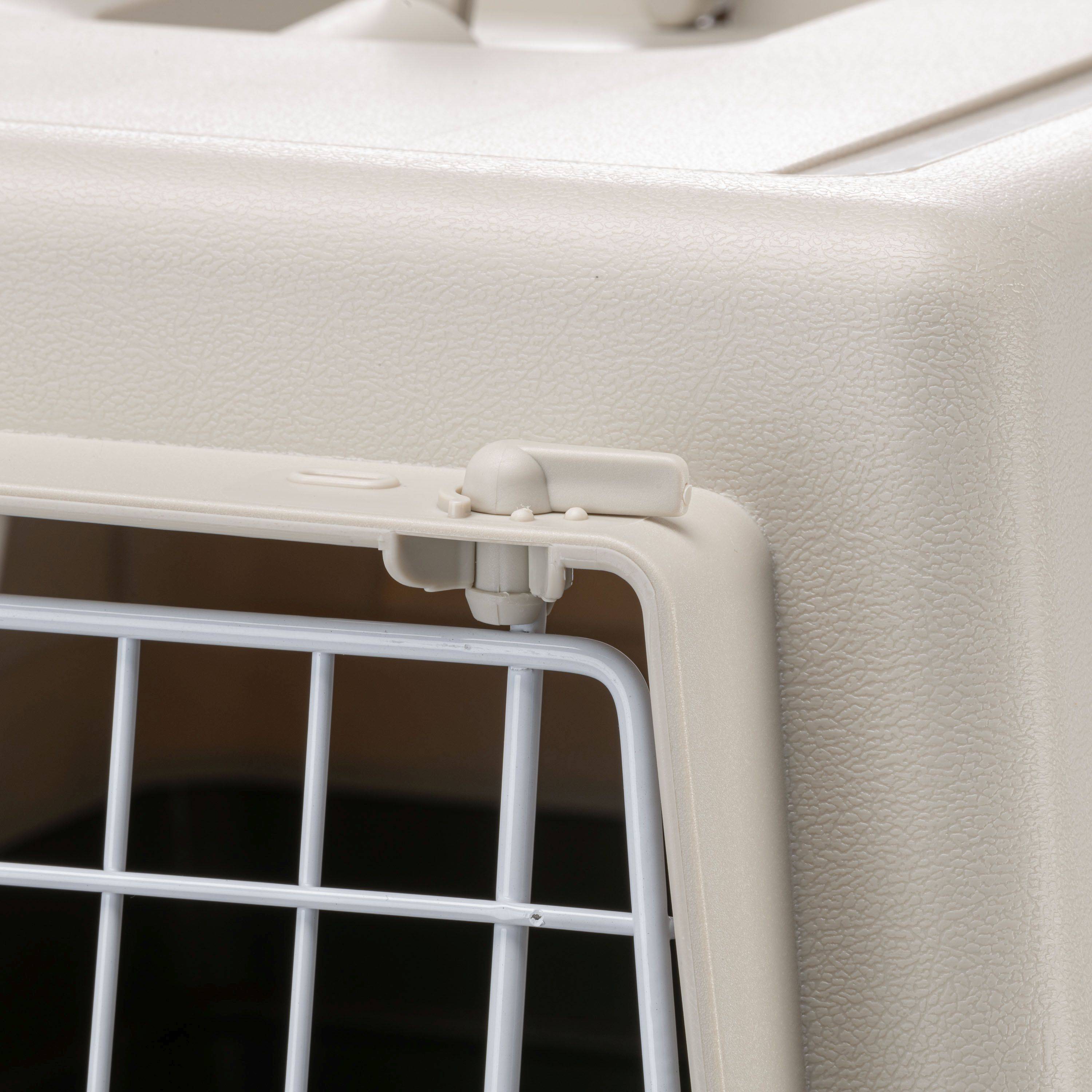 Ferplast - Ferplast Caisse de Transport Chat, Cage de Transport pour Chiens Petits Moyens et Chats jusqu'à 15 Kg, Porte en Fer Plastifié, Fentes d'aération, 40 x - Imagen 8
