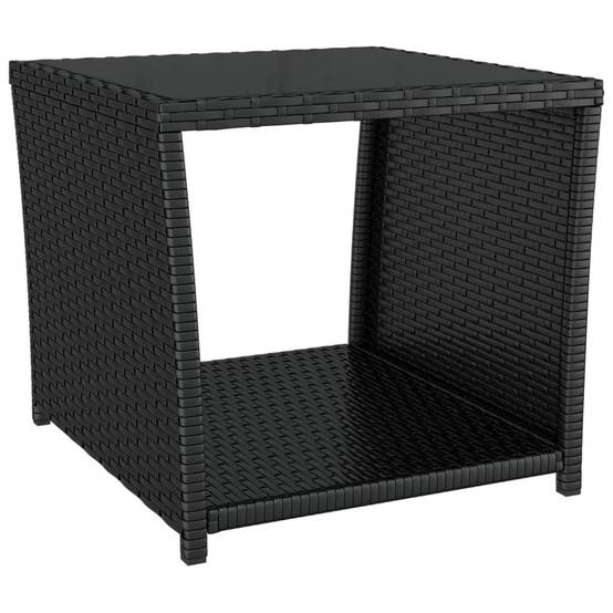 Salon de Jardin 2 Personnes Résine Tressée Fauteuils Inclinables Table Verre – ComfortXL Outdoor Living - Image 5