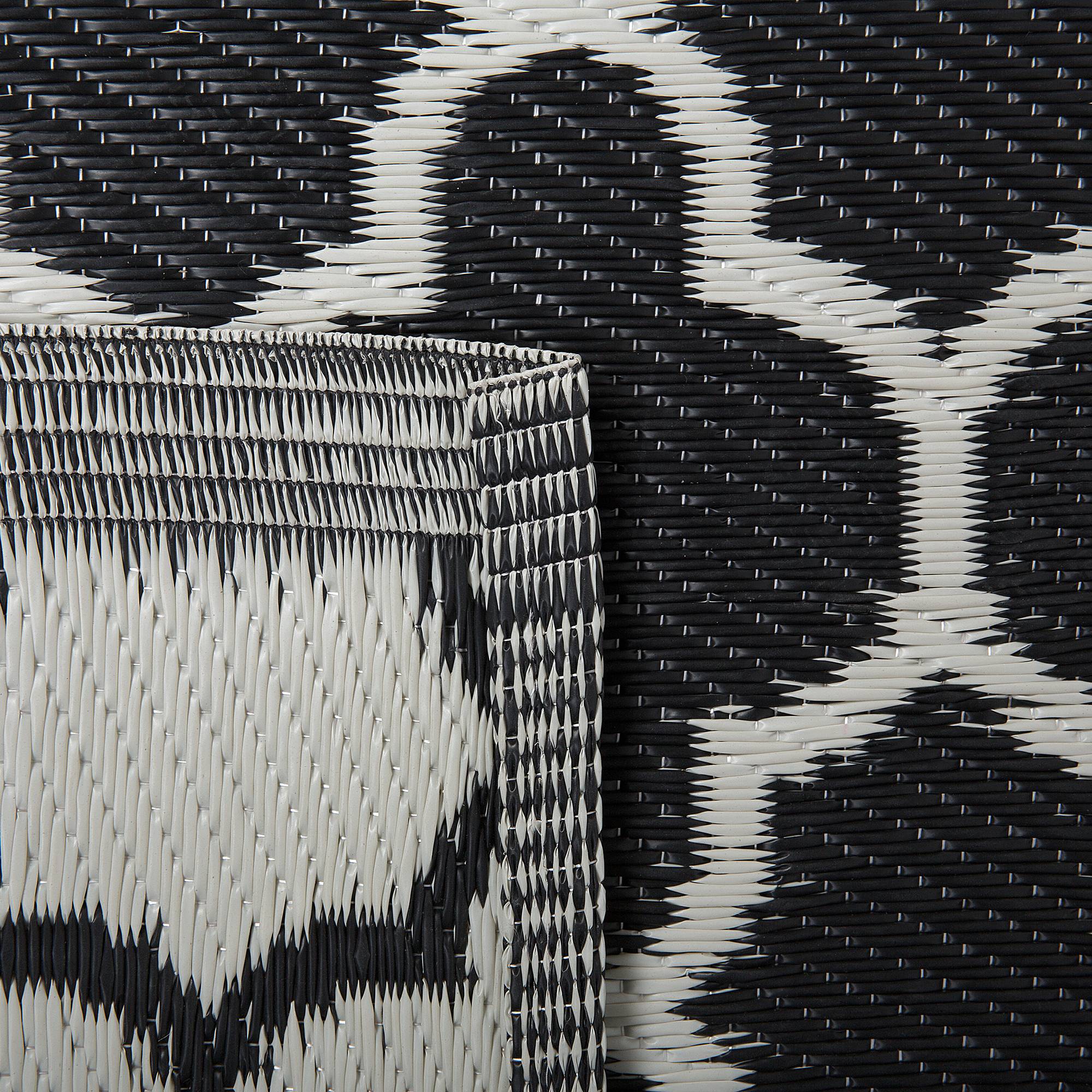 Beliani - Tapis d'Extérieur et d'Intérieur en Polypropylène avec Motif Oriental Blanc pour Terrasse ou Salon au Style Moderne 90 x 180 cm Beliani - Imagen 6