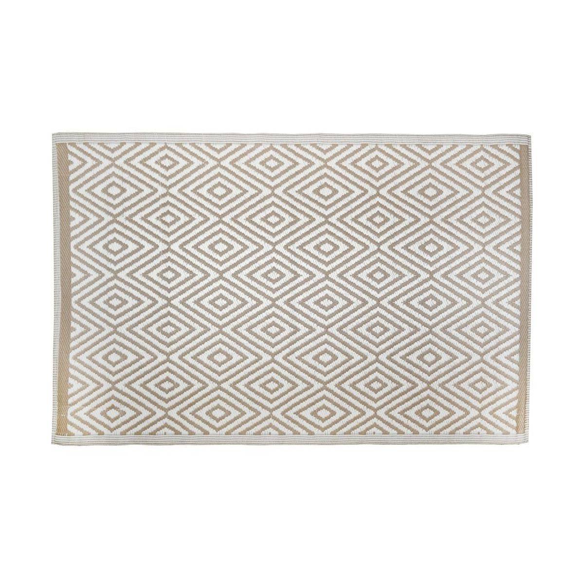 Aubry Gaspard - Tapis d'extérieur en polypropylène 120 x 180 cm Diamant - Beige - Imagen 1