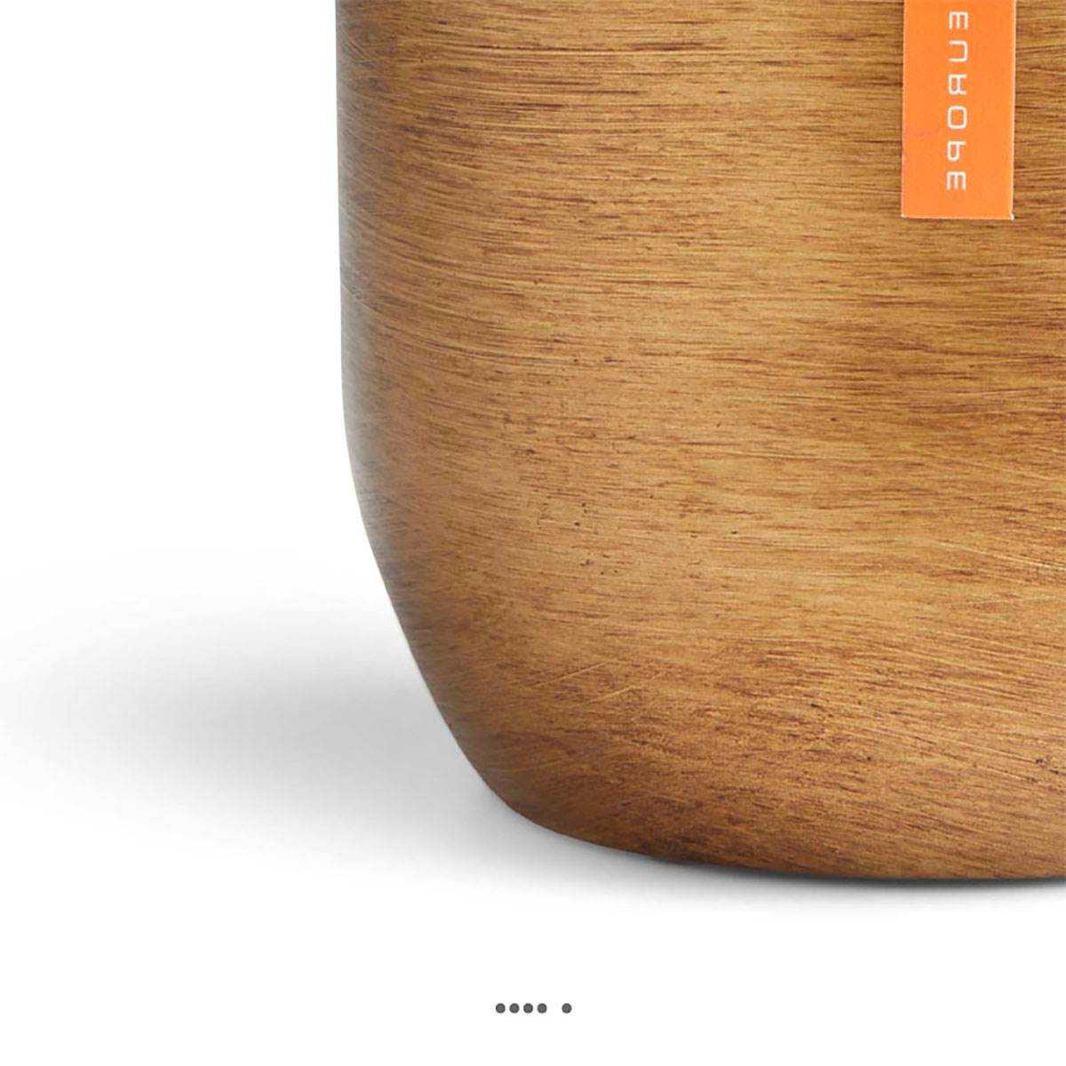 Artificielles - Joli pot rétro forme eggpot doré en matières synthétiques H 41 x D 42 cm Doré - dimhaut: H 41 cm - couleur: Doré - Imagen 3