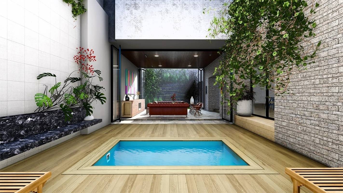 Altanka - Piscine en bois 3,20x2,20 - H.0,70 m - BAS756OSP - Imagen 2