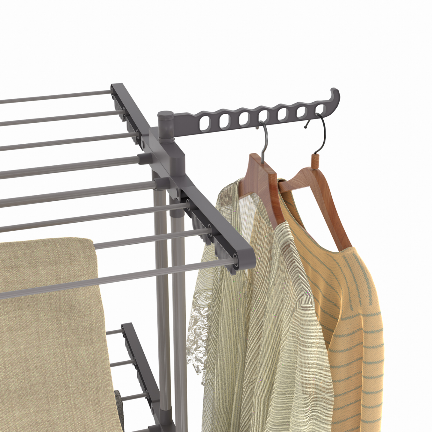 Séchoir à linge vertical pliable et extensible 3 niveaux MAXI capacité ...