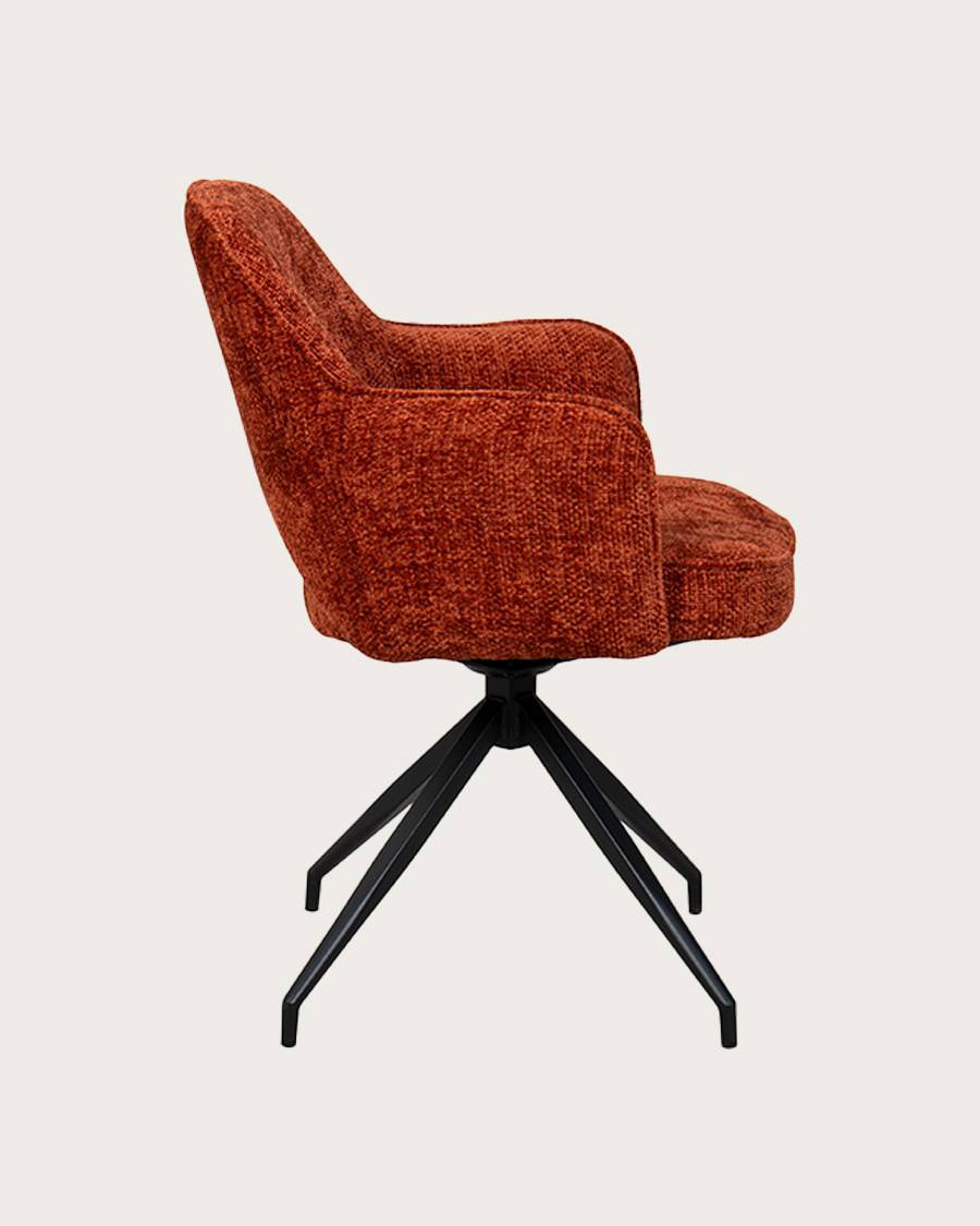 Elba - Lot de 2 chaises en tissu et pieds métal - UNIQKA - Imagen 3