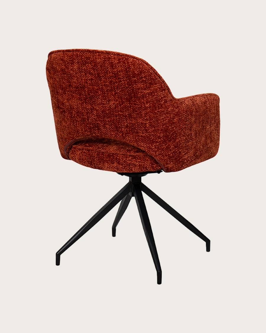 Elba - Lot de 2 chaises en tissu et pieds métal - UNIQKA - Imagen 4