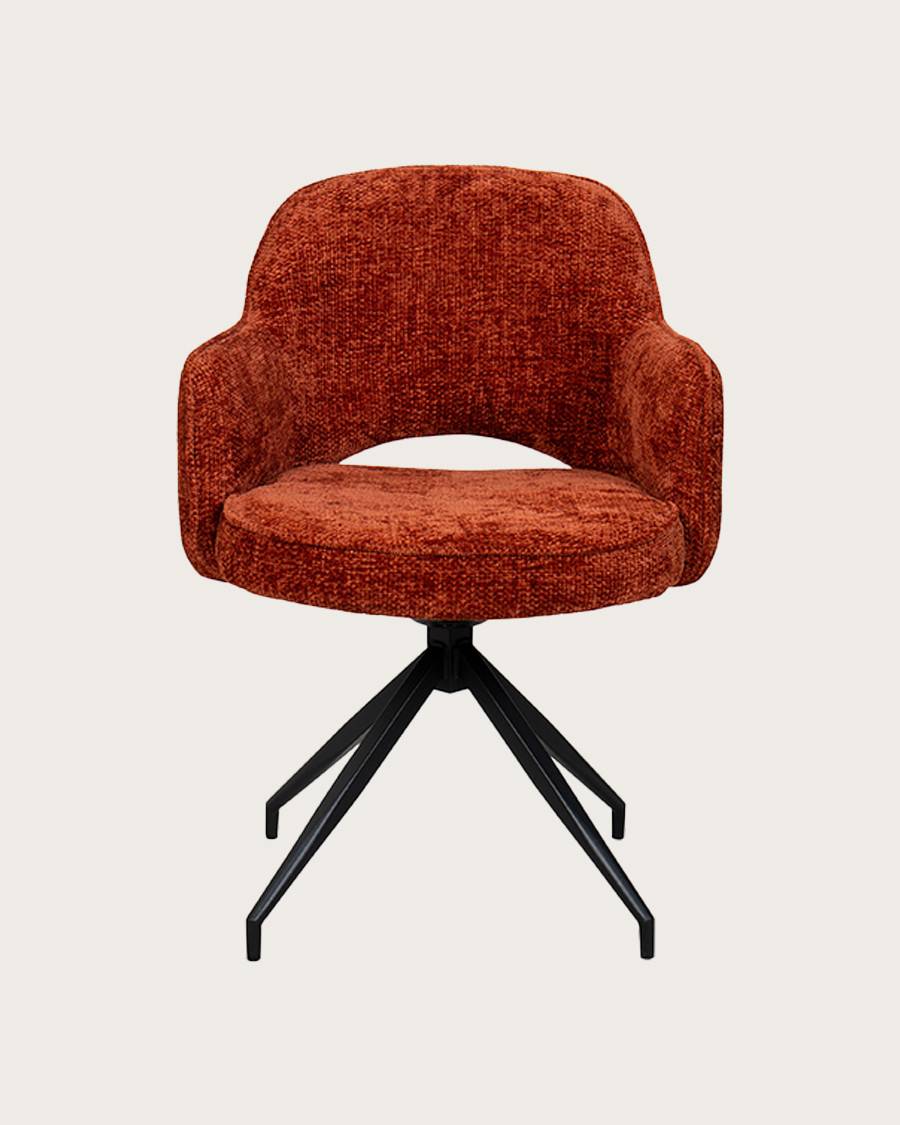 Elba - Lot de 2 chaises en tissu et pieds métal - UNIQKA - Imagen 2