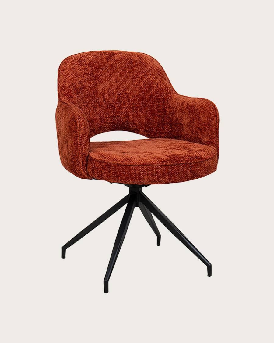 Elba - Lot de 2 chaises en tissu et pieds métal - UNIQKA - Imagen 1