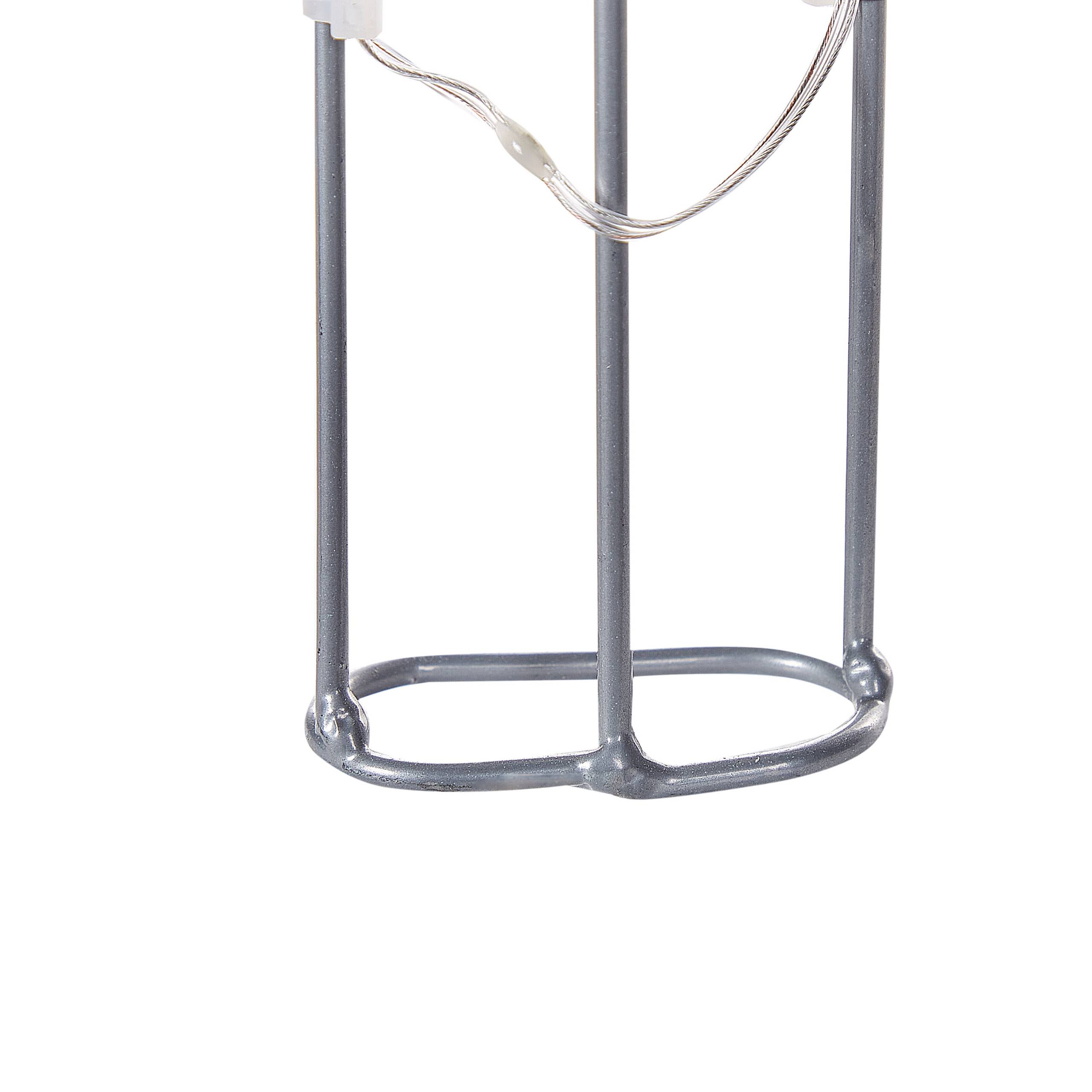 Beliani - Décoration de Jardin et d'Intérieur à LED en Forme de Cerf Argenté 117 cm Accessoire pour Fêtes Eclairage Ludique - Imagen 7