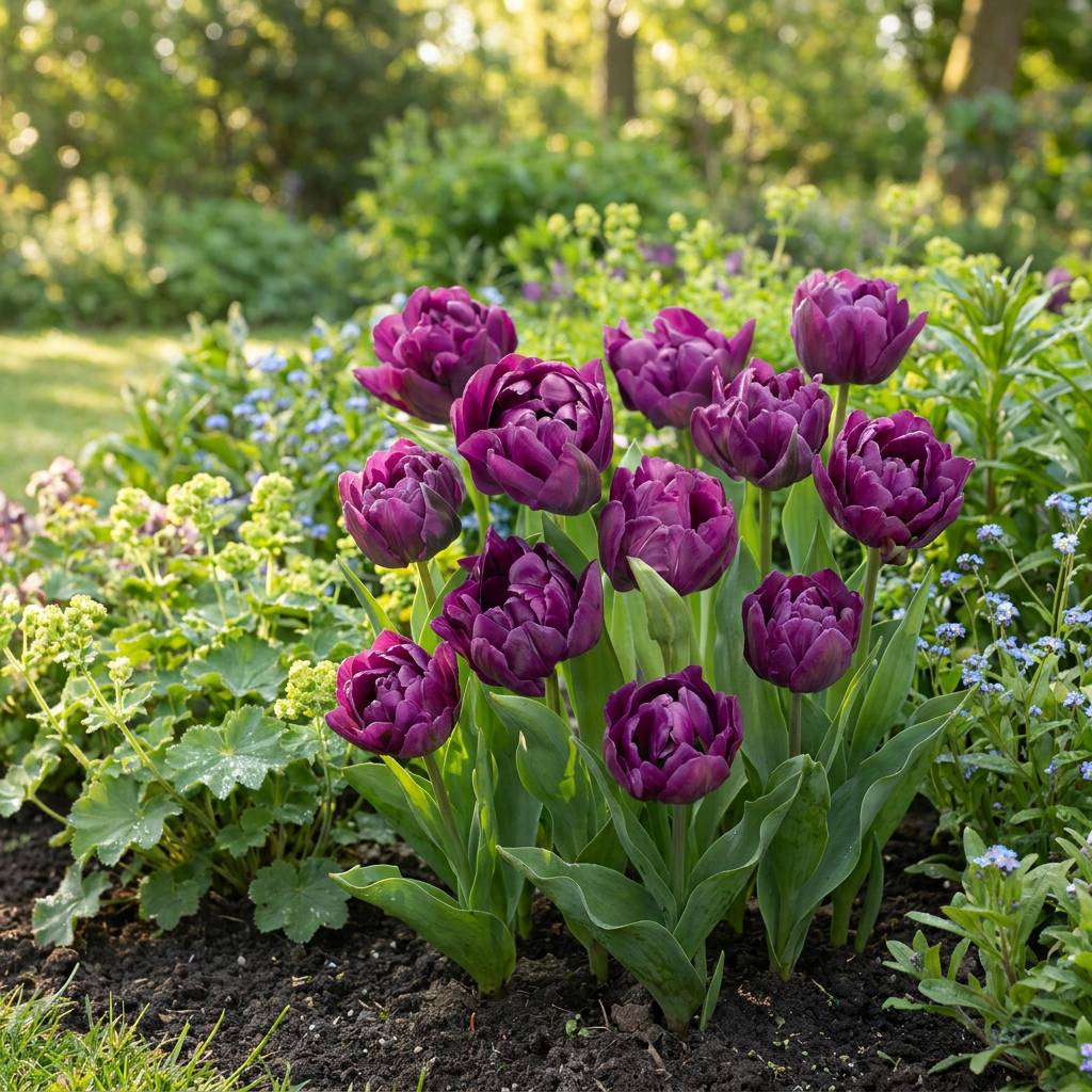 La Green Touch - Tulipe double lilas - 12 bulbes - calibre 11/12 - Image 2