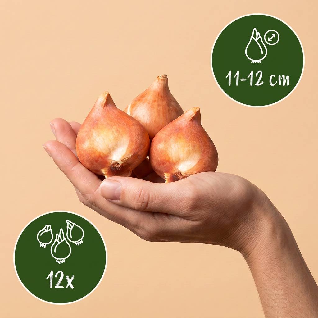 La Green Touch - Tulipe double lilas - 12 bulbes - calibre 11/12 - Image 3