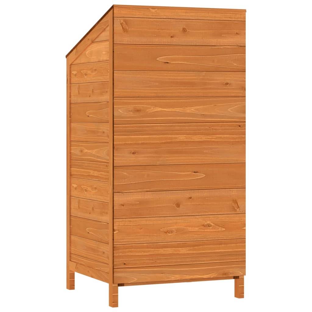 Vidaxl - Remise de jardin Marron 55x52x112 cm Bois de sapin solide vidaXL 152181 - Image 7