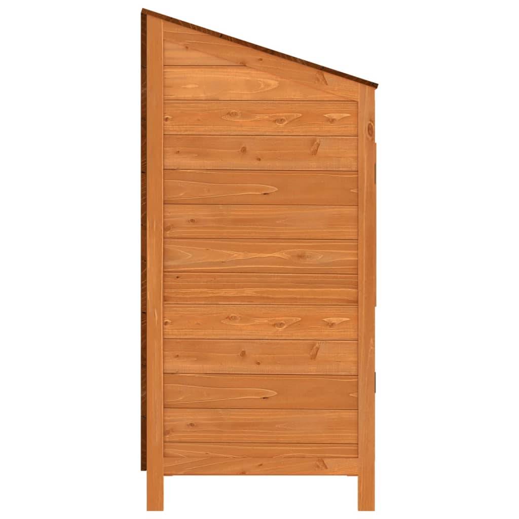 Vidaxl - Remise de jardin Marron 55x52x112 cm Bois de sapin solide vidaXL 152181 - Image 6