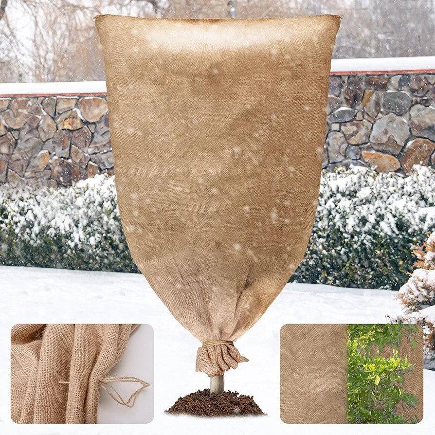 IntiMeg - Grande housse de protection contre le gel avec cordon de serrage, housse d'arbre, protection contre le gel pour plantes d'extérieur, 110 x 180 cm - Image 1