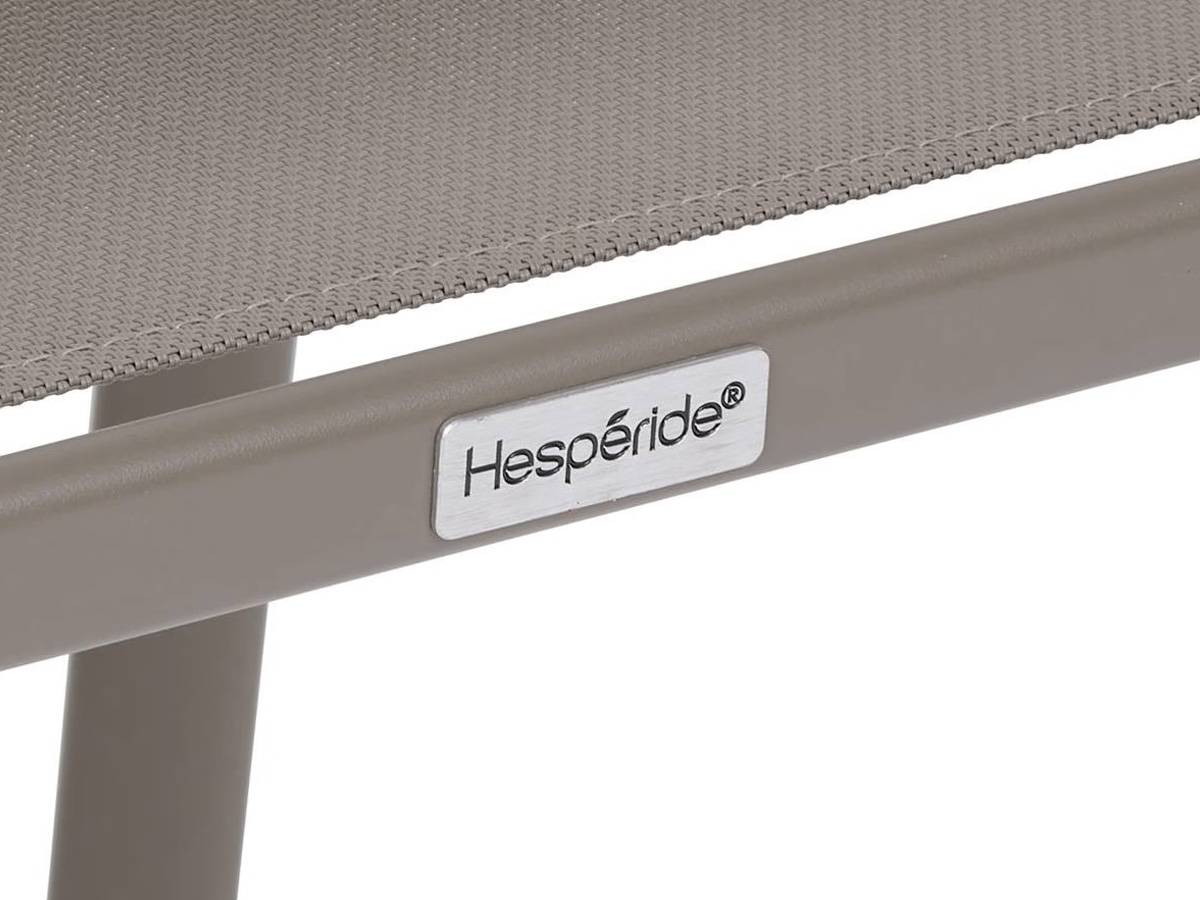 Hesperide - Lot de 4 fauteuis sde jardin en texaline Piazza Noisette/café - Hespéride - Image 3