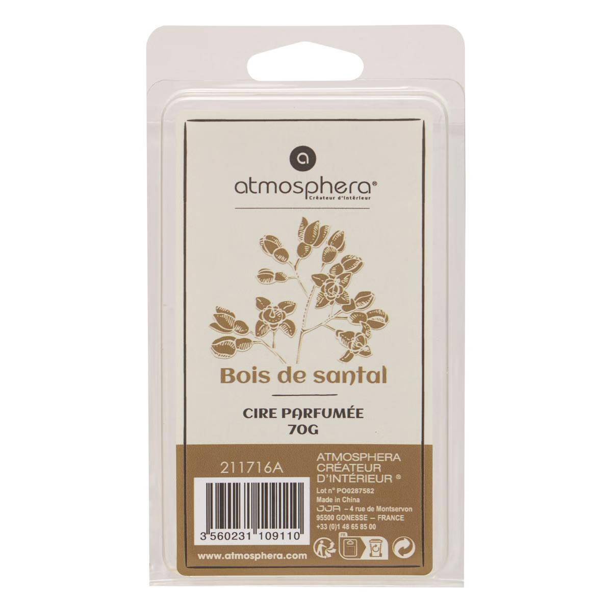 Cire Parfumée à Brûler "Laura" 70g Bois de Santal - Image 2