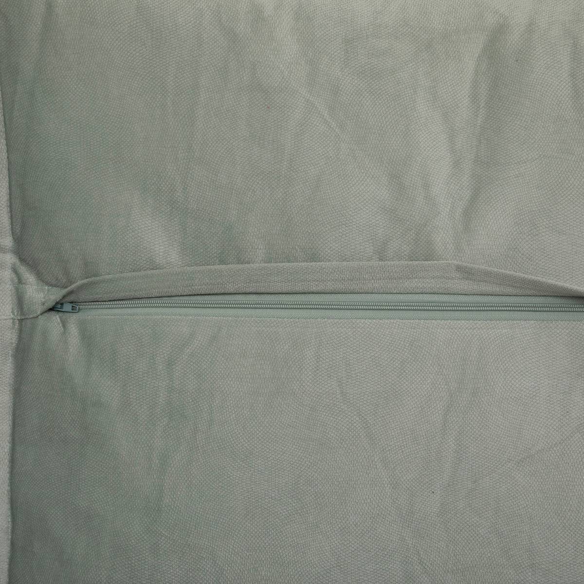 Atmosphera - Coussin "LILOU" coton vert céladon 55x55cm - Atmosphera Créateur d'intérieur - Imagen 2
