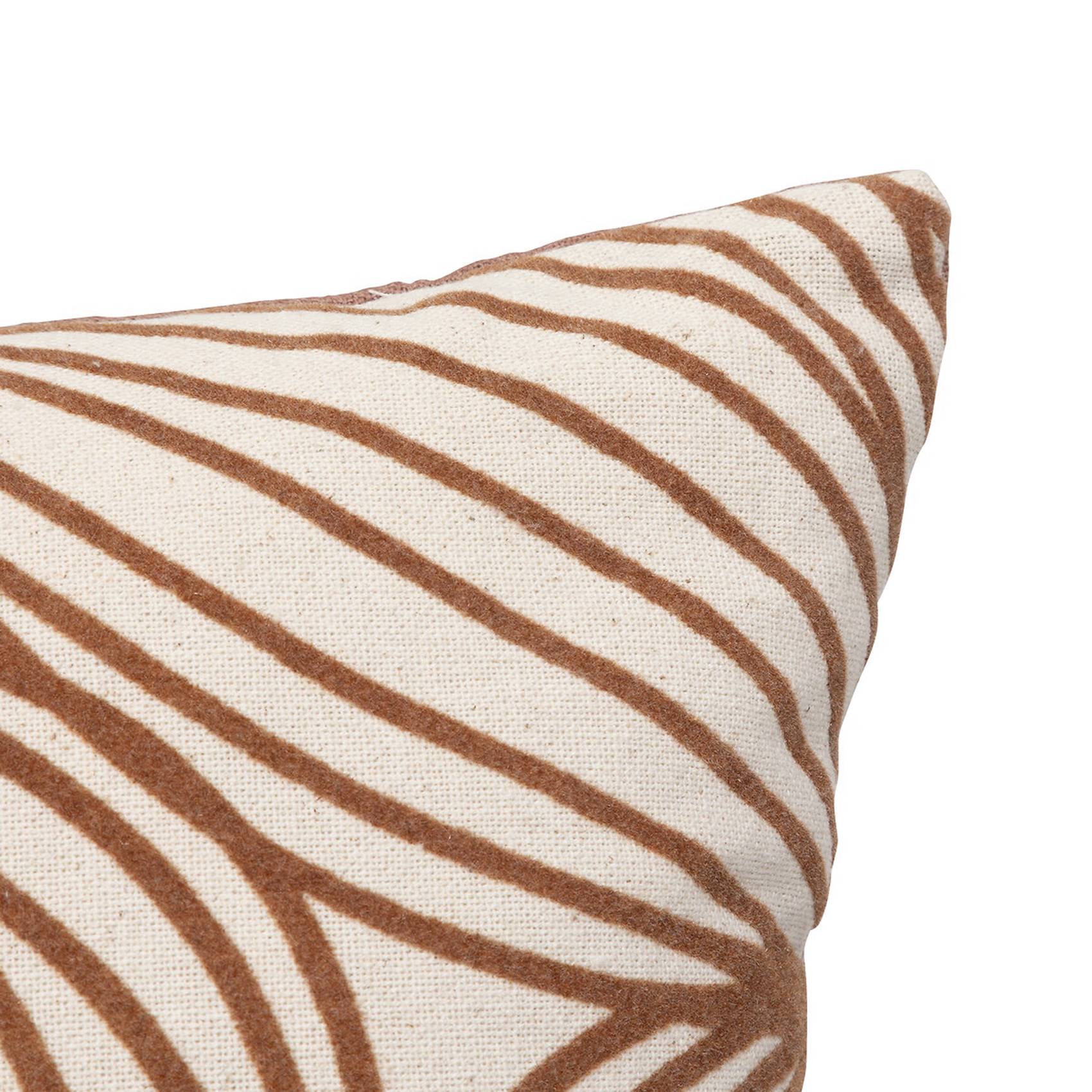 Atmosphera - Coussin floqué en velours motif feuille - ATMOSPHERA - Imagen 2