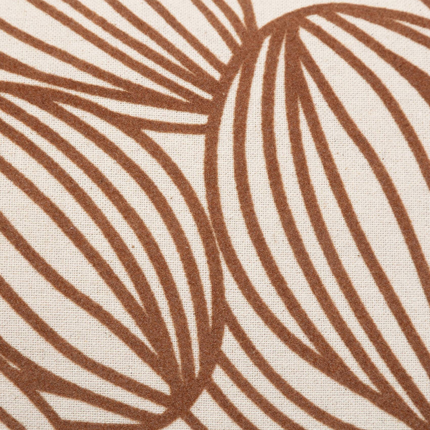 Atmosphera - Coussin floqué en velours motif feuille - ATMOSPHERA - Imagen 4