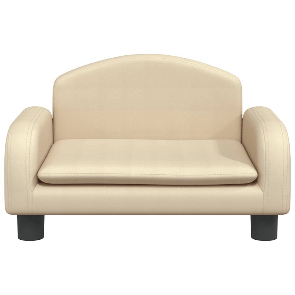 ComfortXL - Canapé pour petit chien en tissu doux structure bois massif salon Crème 50cm – ComfortXL Pet Living - Image 3