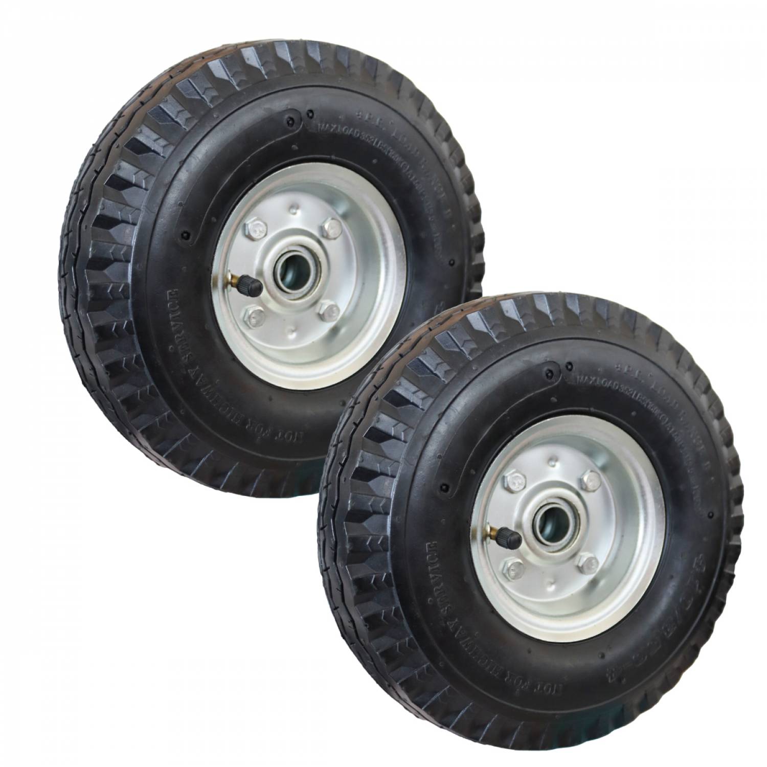 Linxor - Lot de 2 roues gonflables pour chariot 25 x 7.5 cm - Axe 16 mm - Linxor - Imagen 1