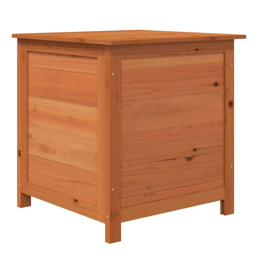 Helloshop26 - Boîte à coussins d'extérieur marron 50 x 50 x 56 cm sapin massif - Imagen 1