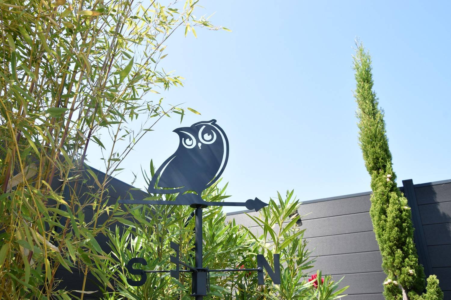 Louis Moulin - Girouette Hibou - 45x72,5 cm - anthracite Louis Moulin - Imagen 3