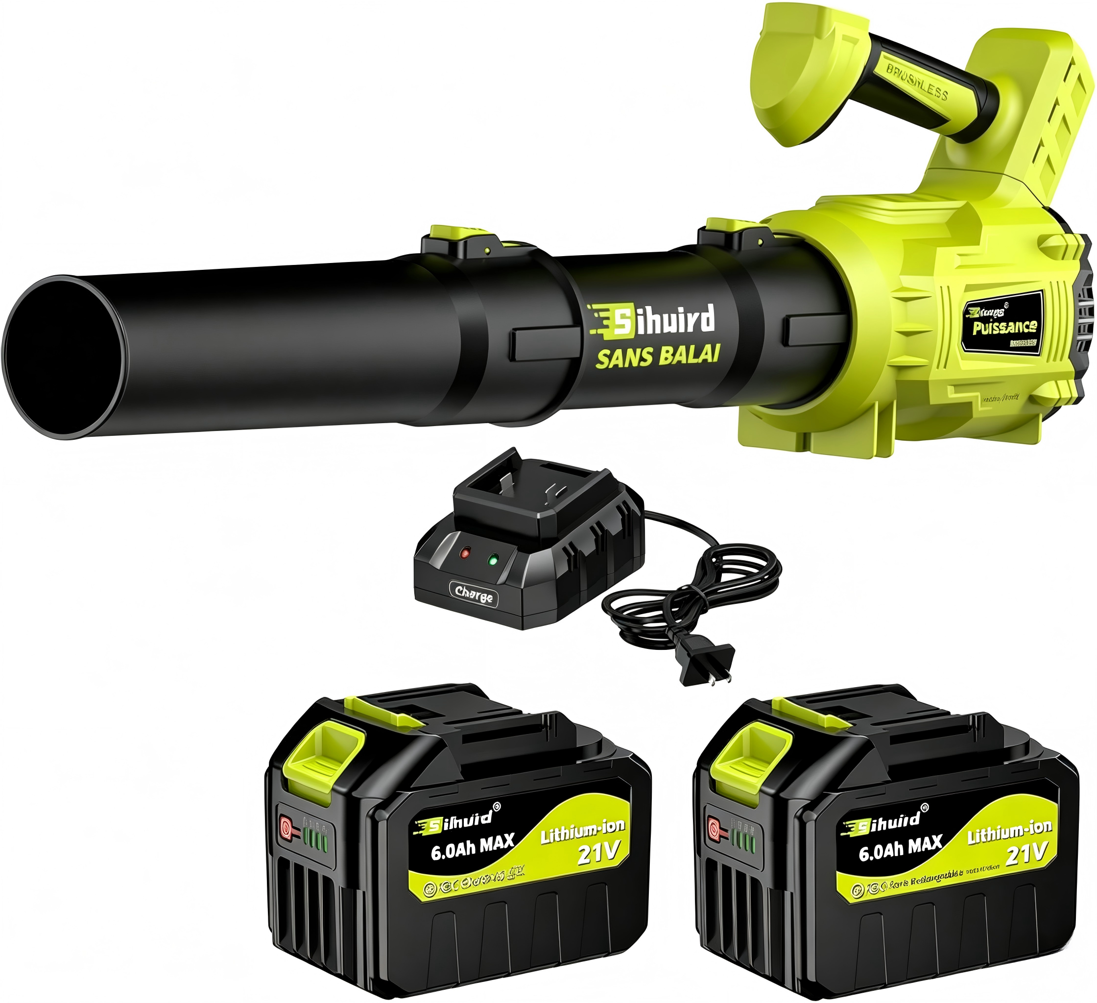 Sans Marque - Le souffleur de feuilles sans fil est équipé de deux batteries 21V 6.0Ah  Traumheim. - Image 1