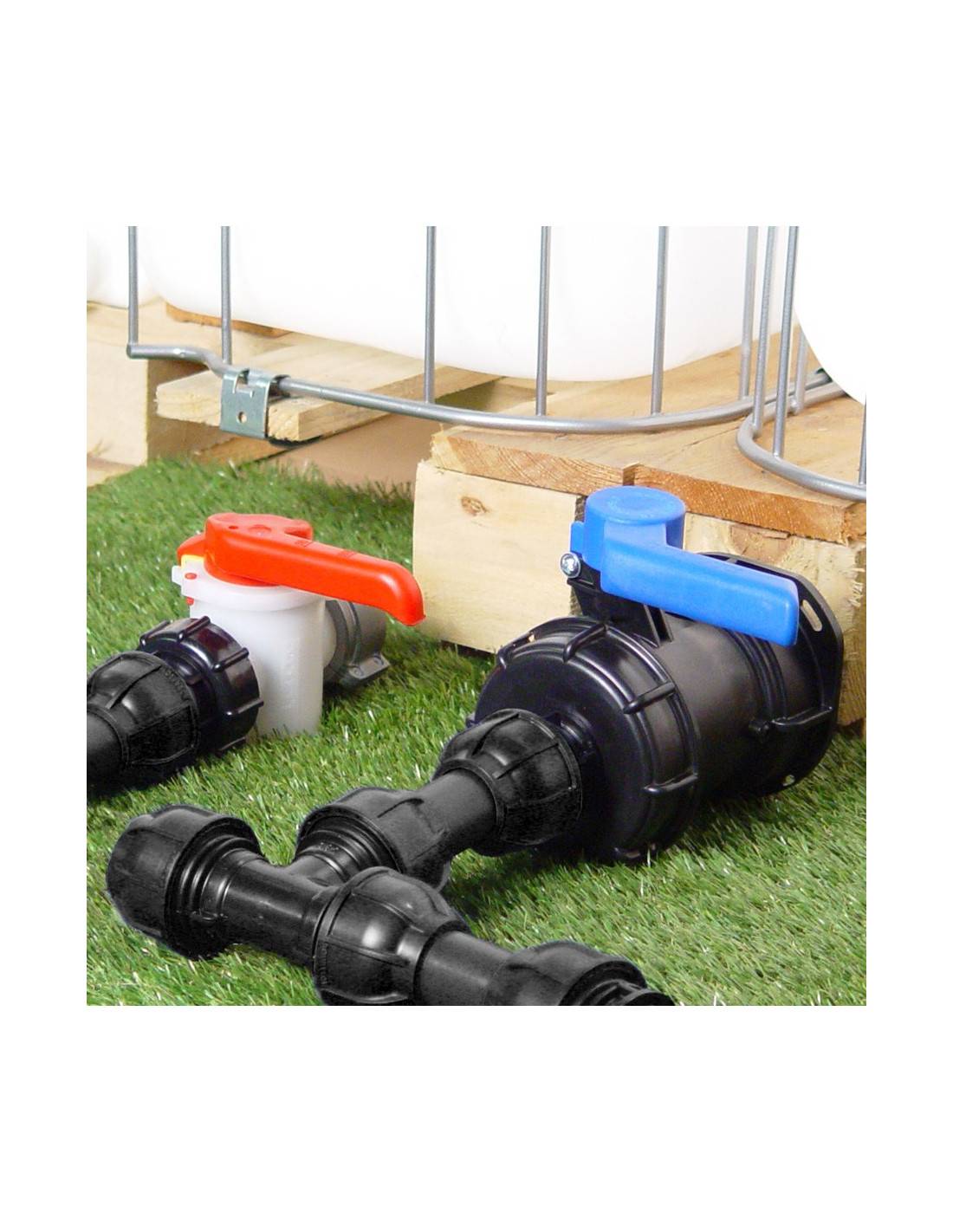 Kit Raccordement 2 Cuves eau 1000 L - S60X6 / S100X8 - Imagen 2