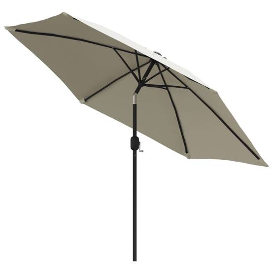 PANGIVO - Parasol déporté LED acier et polyester blanc sable 300 x 300 x 225 cm - PANGIVO - Image 4