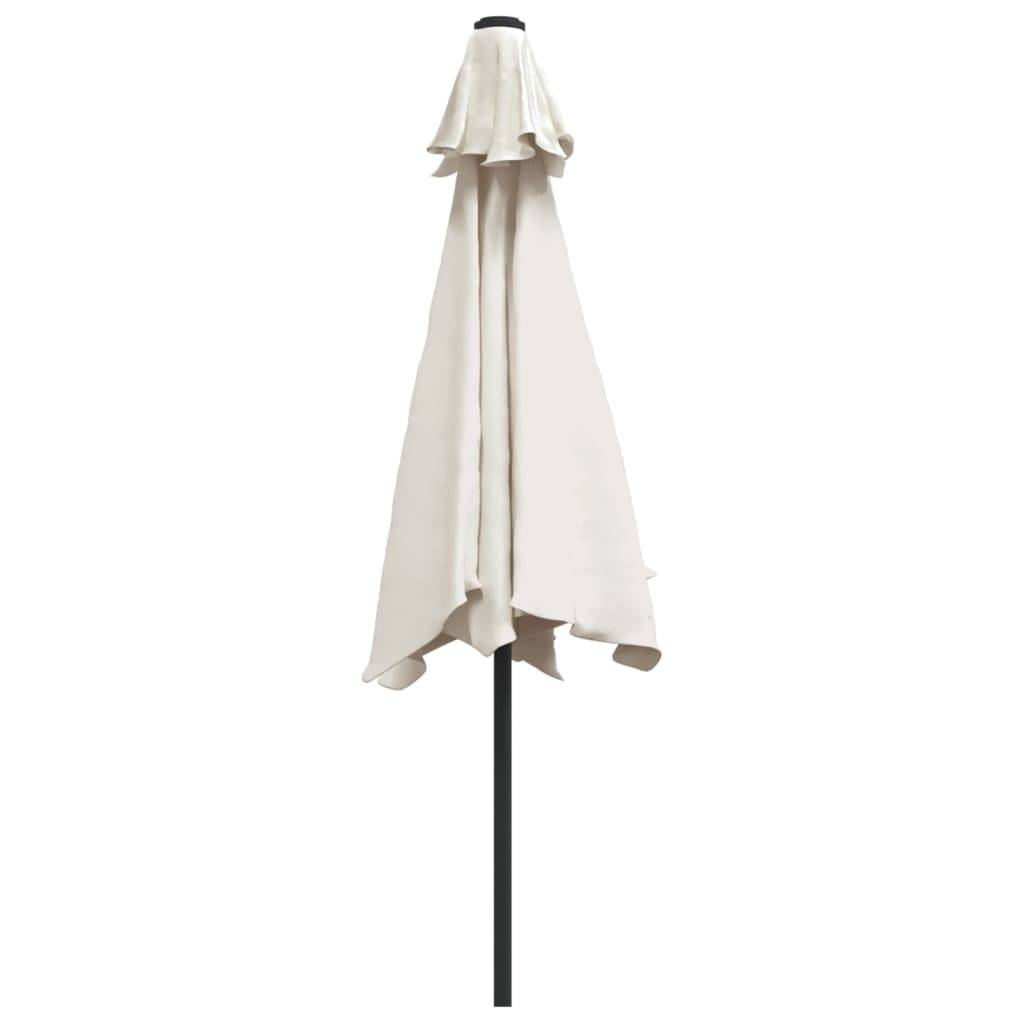 PANGIVO - Parasol déporté LED acier et polyester blanc sable 300 x 300 x 225 cm - PANGIVO - Image 6