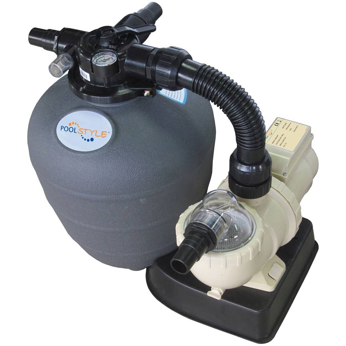 Groupe de filtration 8m3/h avec pompe et filtre à sable 88031710 Poolstyle - Imagen 1