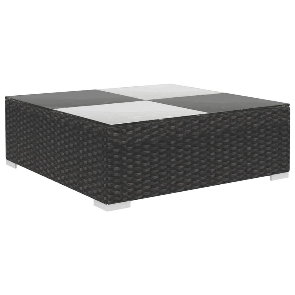 Vidaxl - Salon de jardin 6 pcs avec coussins Résine tressée Noir vidaXL 41257 - Image 7