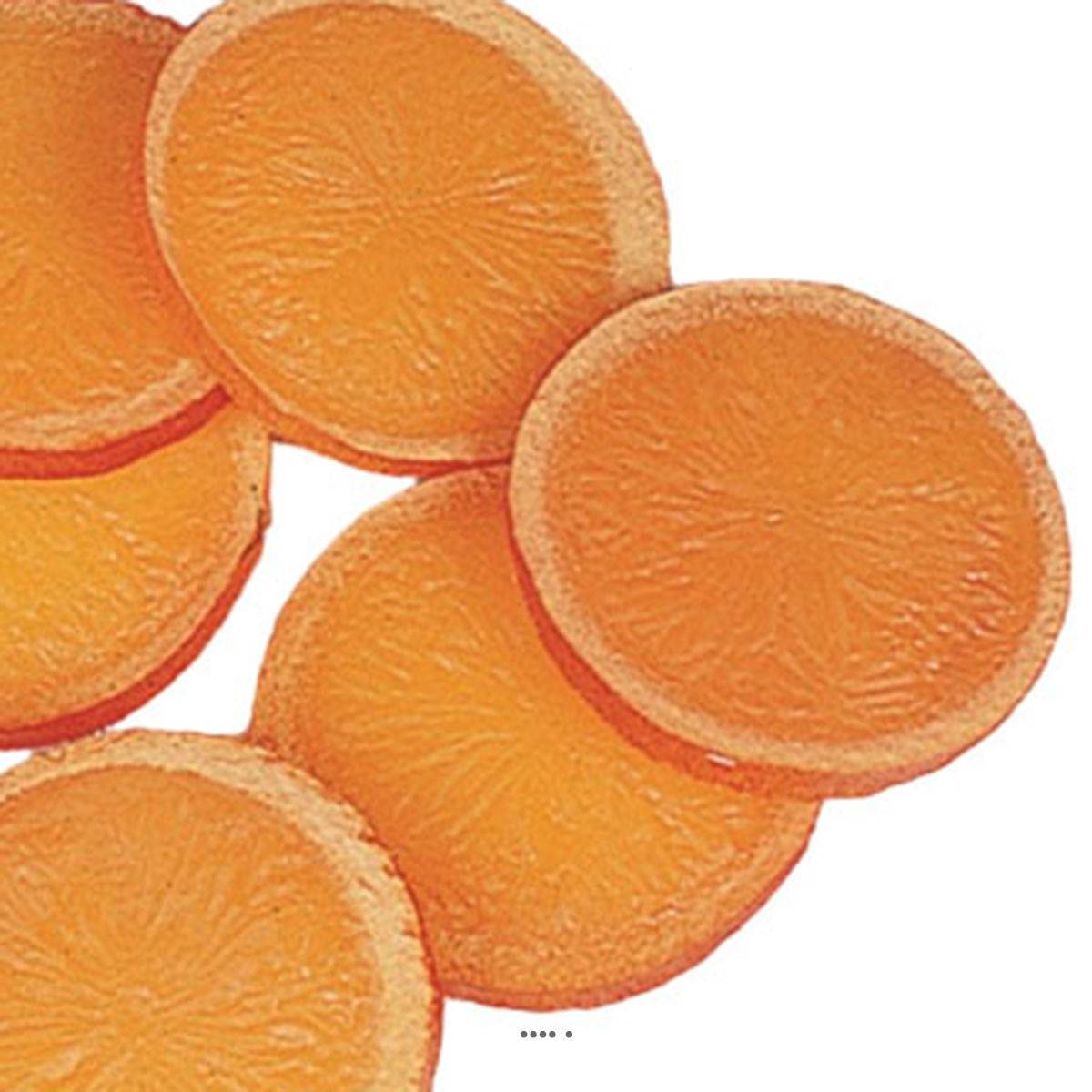 Artificielles - Tranches d Orange artificielle en lot de 6 en Plastique soufflé D 60 mm - Imagen 3