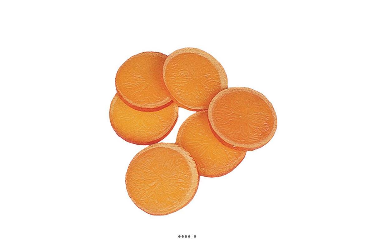 Artificielles - Tranches d Orange artificielle en lot de 6 en Plastique soufflé D 60 mm - Imagen 1