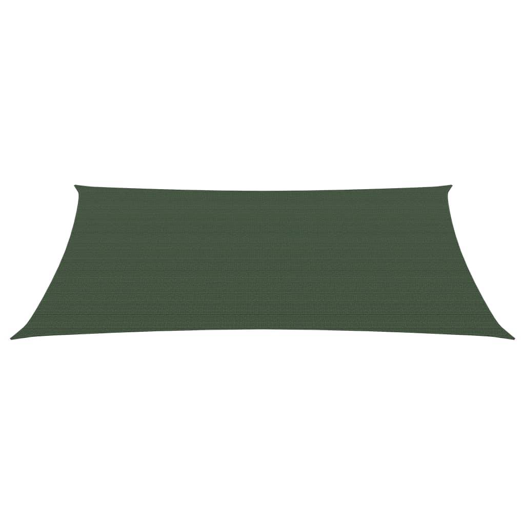 Helloshop26 - Voile toile d'ombrage parasol160 g/m² PEHD 3,5 x 4,5 m vert foncé - Imagen 2
