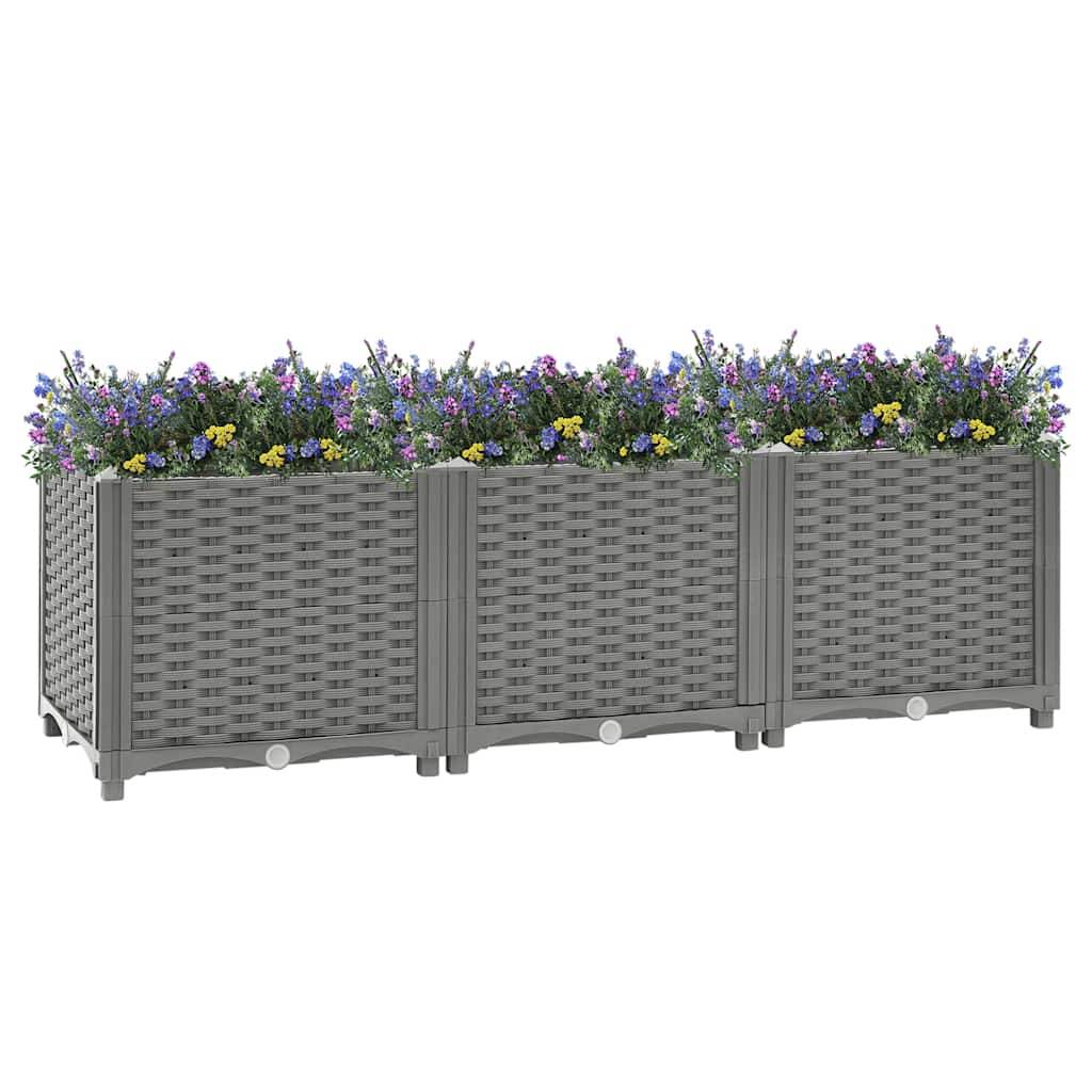Prolenta Premium - Jardinière polypropylène gris 120 x 40 x 38 cm - Prolenta premium p339.9 - Image 1