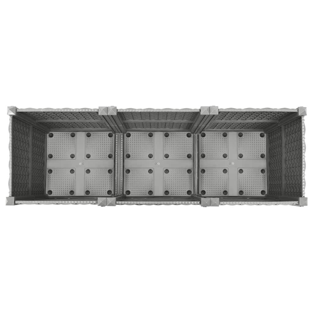 Prolenta Premium - Jardinière polypropylène gris 120 x 40 x 38 cm - Prolenta premium p339.9 - Image 6