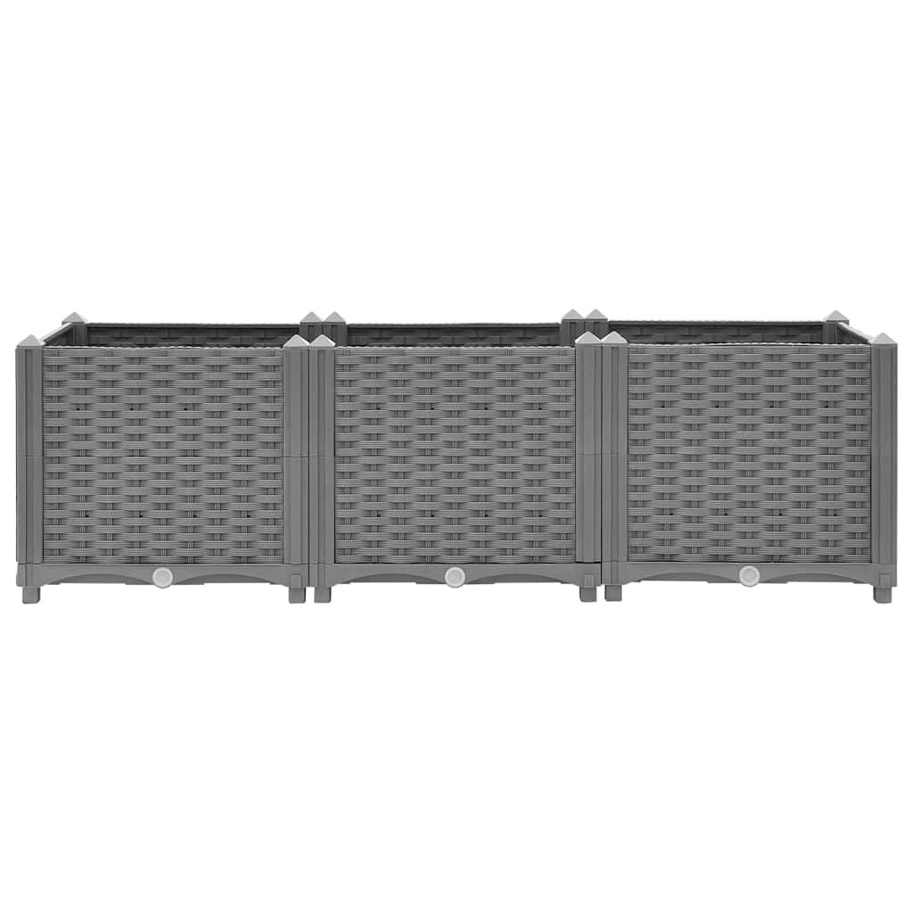 Prolenta Premium - Jardinière polypropylène gris 120 x 40 x 38 cm - Prolenta premium p339.9 - Image 4