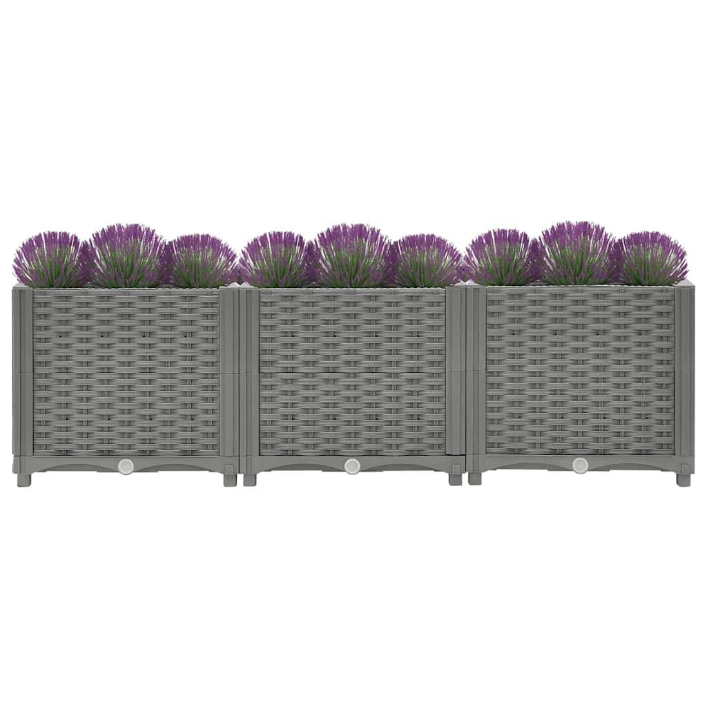 Prolenta Premium - Jardinière polypropylène gris 120 x 40 x 38 cm - Prolenta premium p339.9 - Image 3