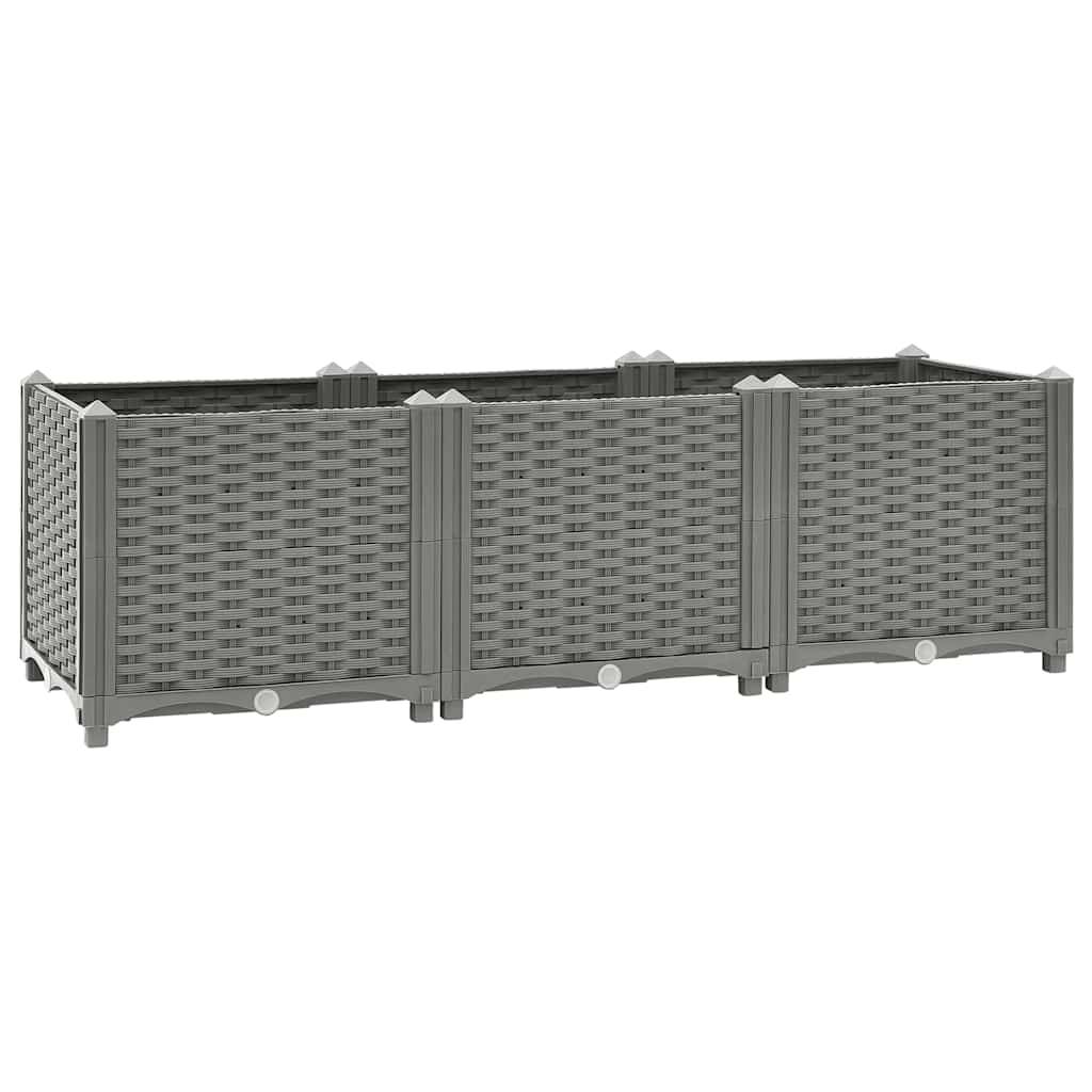 Prolenta Premium - Jardinière polypropylène gris 120 x 40 x 38 cm - Prolenta premium p339.9 - Image 2