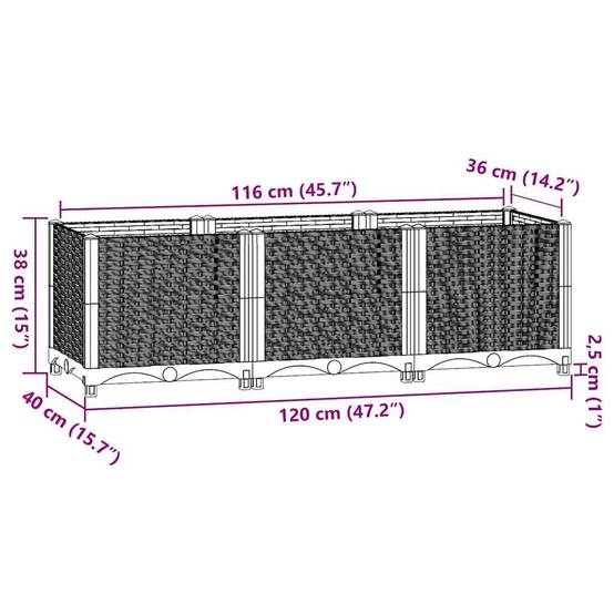 Cadre Robuste UV Cadre Polypropylène Jardibric 40x40cm - Structure Robuste Pour Aménagement Extérieur - Gris - Résistant Aux UV Caniveau Exterieur Cadre Robuste UV Cadre Polypropylène Jardibric 40x40cm - Structure Robuste Pour Aménagement Extérieur - Gris - Résistant Aux UV Caniveau Exterieur