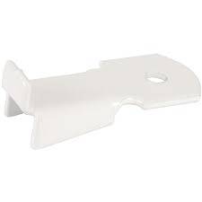 Taquet standard pour crémaillère acier MONIN - Longueur 32 mm - Acier laqué blanc - 522120 - Image 1