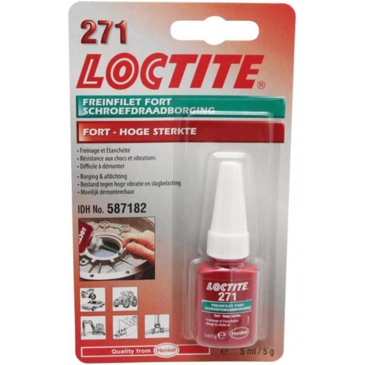 Loctite - Loctite 271, frein filet résistance forte, frein filet rouge pour blocage et éta