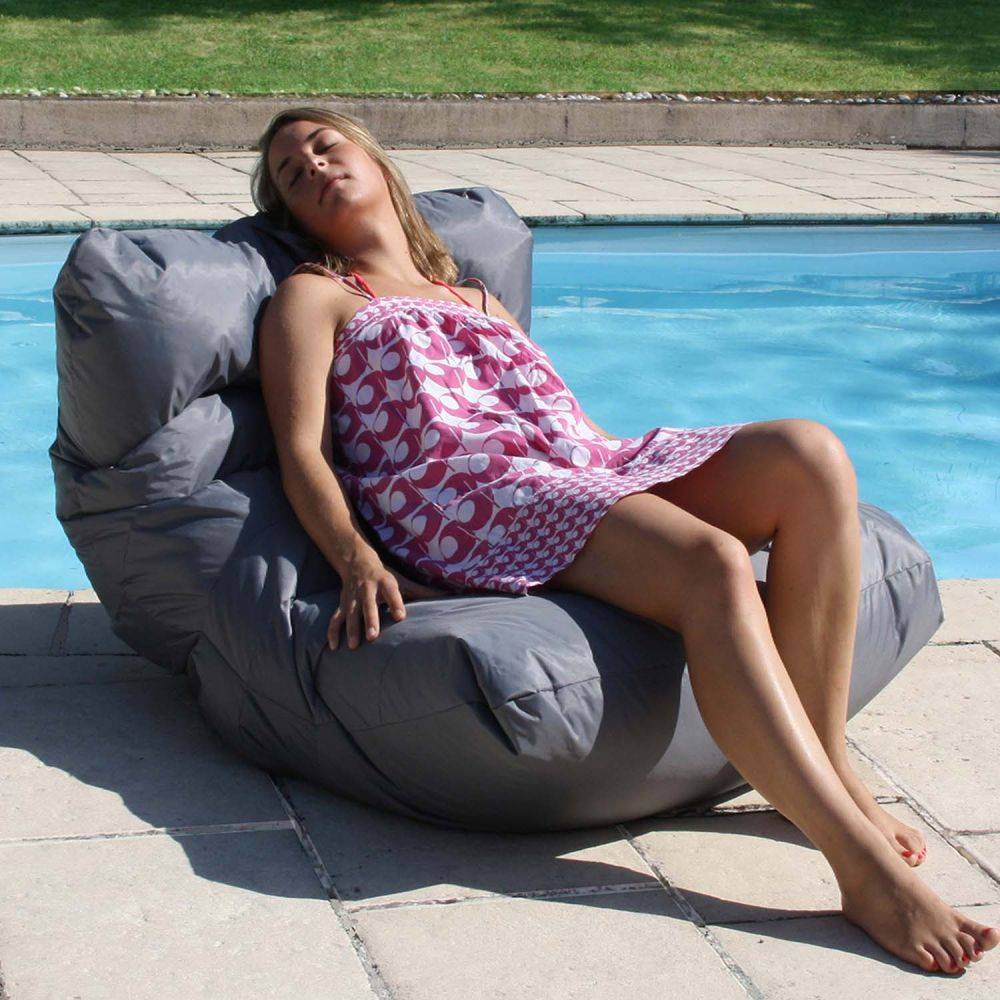 Jardindeco - Fauteuil relax nomade coloré Orange - Imagen 2