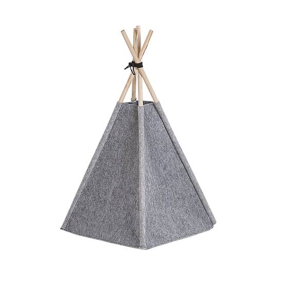 Beliani - Lit pour animal Feutre Gris clair ULUBEY - 35x40x70- Beliani - Image 5