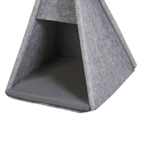 Beliani - Lit pour animal Feutre Gris clair ULUBEY - 35x40x70- Beliani - Image 6
