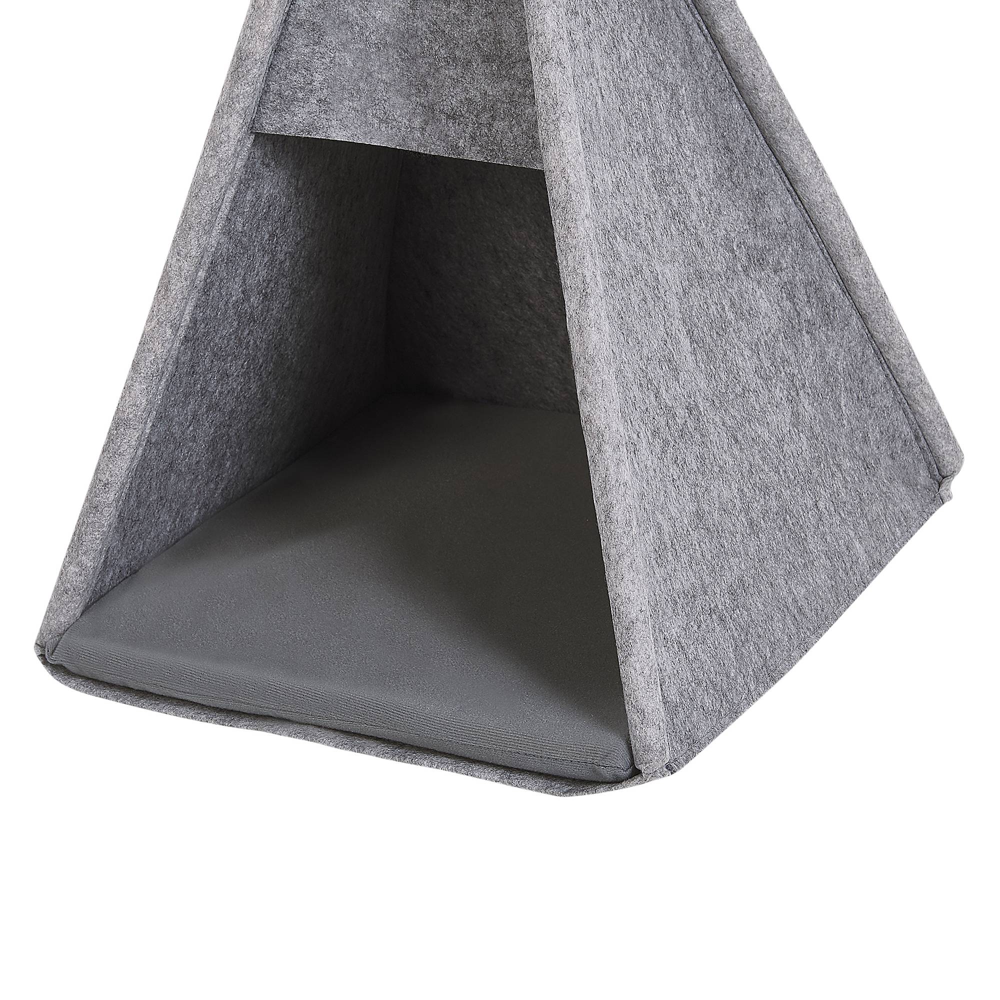 Beliani - Lit pour animal Feutre Gris clair ULUBEY - 35x40x70- Beliani - Image 6