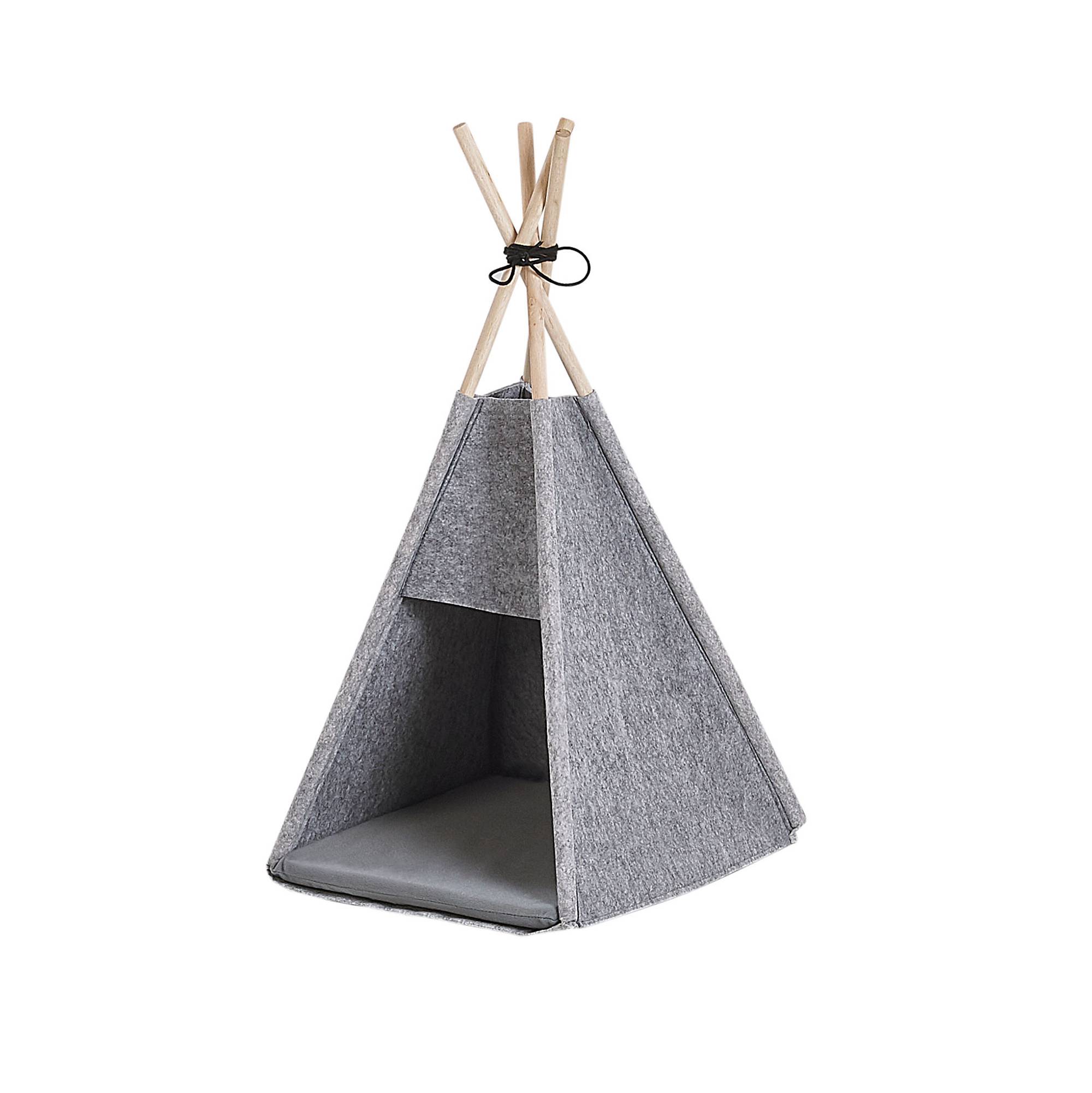 Beliani - Lit pour animal Feutre Gris clair ULUBEY - 35x40x70- Beliani - Image 2