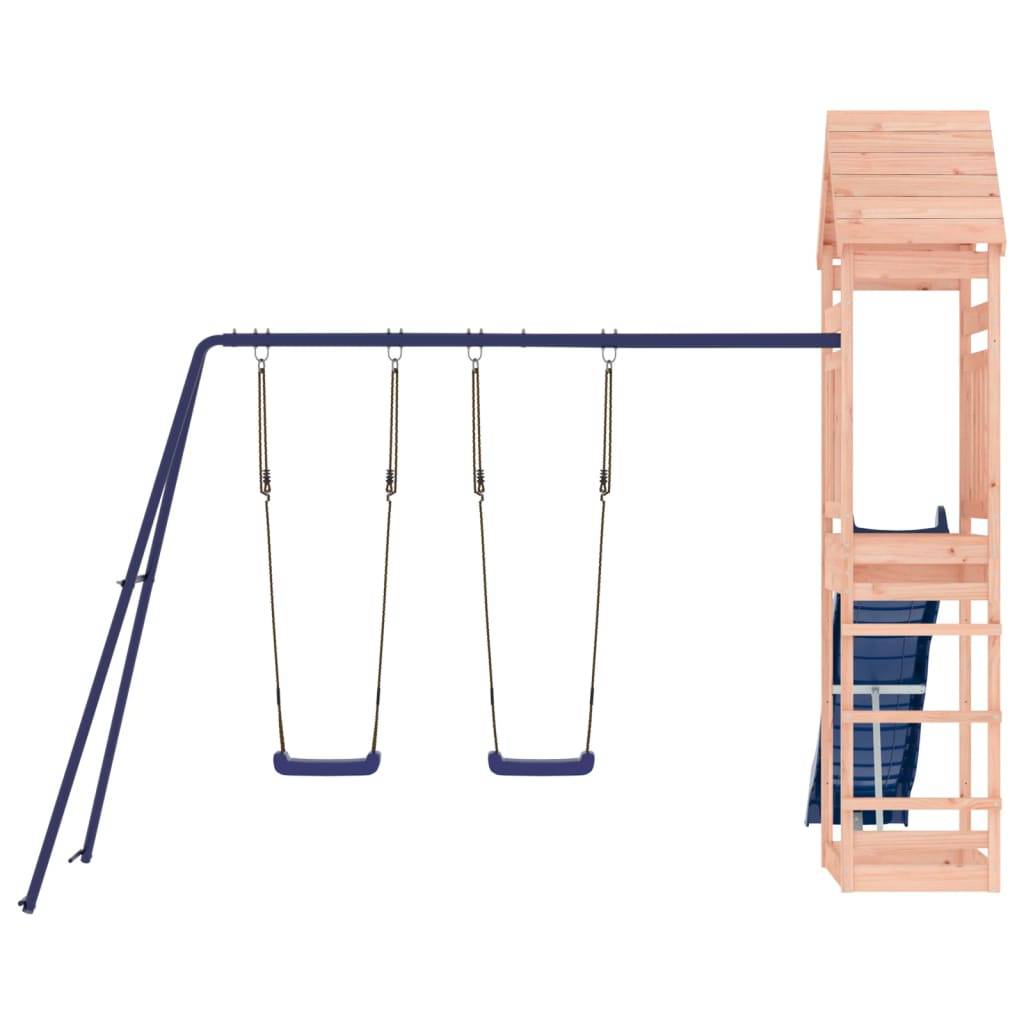 Helloshop26 - Aire de jeux d'extérieur balançoires toboggan portiques robuste jeux jardin 315 x 373 x 264 cm bois massif de douglas - Imagen 3