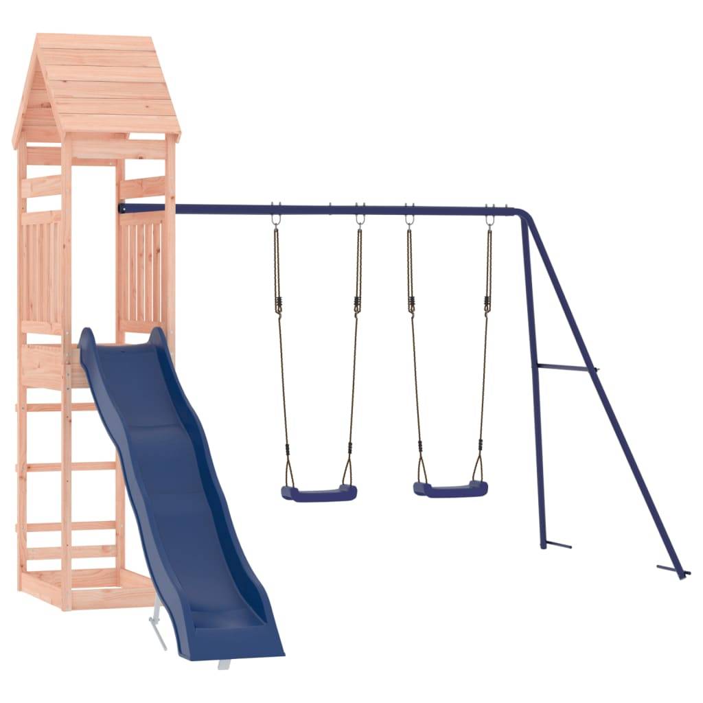 Helloshop26 - Aire de jeux d'extérieur balançoires toboggan portiques robuste jeux jardin 315 x 373 x 264 cm bois massif de douglas - Imagen 2